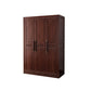 Contemporary Wardrobe Armoire Wood Wardrobe Closet with Doors and Drawers
