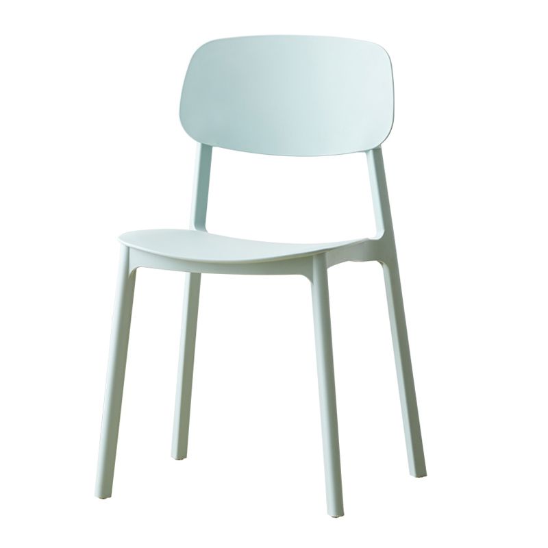 Scandinavian Armless Dining Chairs Plastic Open Back Dining Side Chair (Set of 4) Clearhalo ' kitchen&dining_furn' 'Dining Chairs' 'Dining Tables & Seating' 'dining_chair' 'furn' 'furn_dining_chair' 'Furniture' 'furniture_dining_chair' 'Kitchen & Dining Furniture' 'kitchen' 1200x1200_75f9ce89-e2ef-429a-8aab-7b54dbe433e9