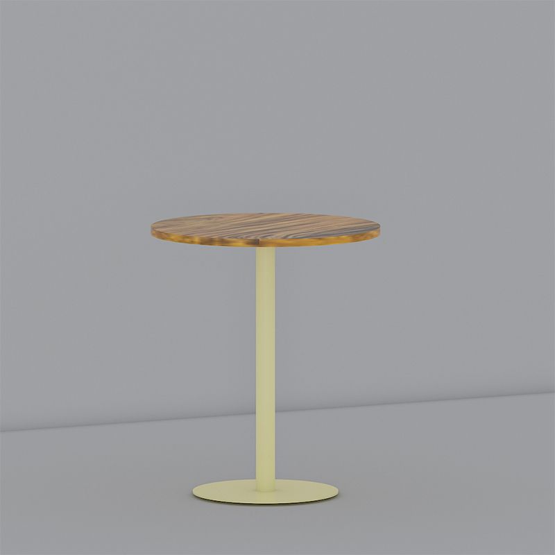 Tavolo di estremità del piedistallo rotondo Minimalista Legno late