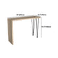 Natural Wood Counter Table with Rectangle Table Top Legs Table - 41.3" H Clearhalo 'Bar Furniture' 'Bar Tables' 'bar_tables' 'furn' 'furn_bar_tables' 'Furniture' 'furniture_bar_tables' 'Kitchen & Dining Furniture' 1200x1200_75fdc2fb-1d0c-4b89-aa9e-380f43a2486c