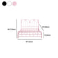 84.65 inch Wide Contemporary Bed Frame Metal Solid Color Bed with Headboard