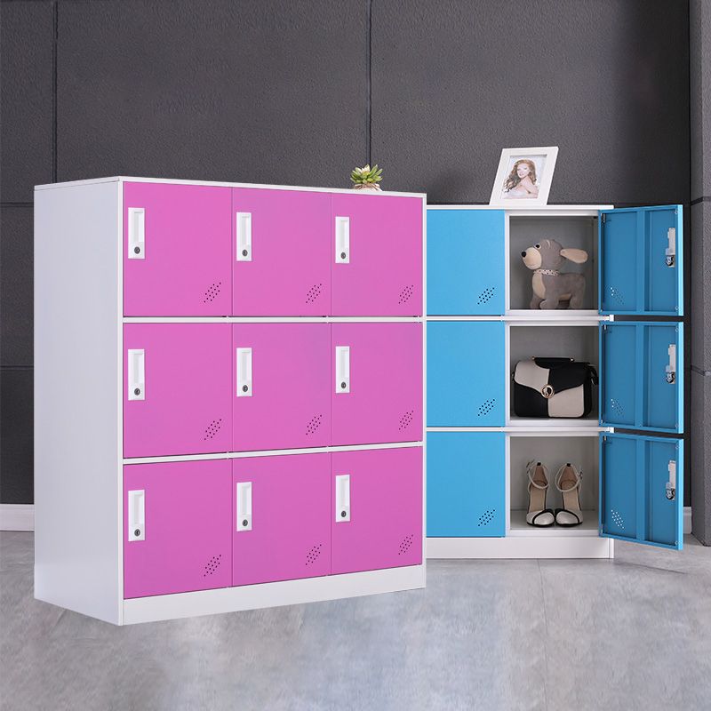 Contemporary Wardrobe Metal Wardrobe Closet for Home,35.43" D x 15.75" W x 39.37" H Clearhalo 'Armoires & Wardrobes' 'armoires_wardrobes' 'Bedroom Furniture' 'furn' 'furn_armoires_wardrobes' 'Furniture' 1200x1200_75fe2ffc-b8b5-470c-9817-eaa71e373c44