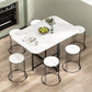 Contemporary Style Traditional Height Dining Set with Foldable Table and Trestle Base Clearhalo 'Dining Room Sets' 'Dining Tables & Seating' 'dining_room_set' 'Furniture' 'furniture_dining_room_set' 'Kitchen & Dining Furniture' 'kitchen&dining_furn' 'kitchen' 1200x1200_75ff09fd-b08e-4474-b31c-04f69d78da12