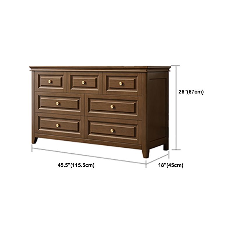 Traditional Dresser Solid Wood Storage Chest with 4/6/7 Drawers Clearhalo 'Bedroom Furniture' 'Dressers & Chests' 'dressers_chests' 'furn' 'furn_dressers_chests' 'Furniture' 1200x1200_75ff605b-3bcb-45c7-bef2-a678e5c8cba1