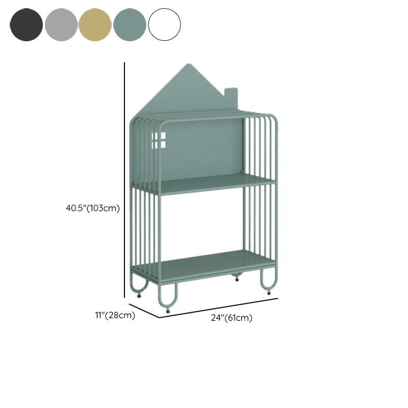 Scandinavian Standard Bookshelf Metal Shelves Included Bookcase