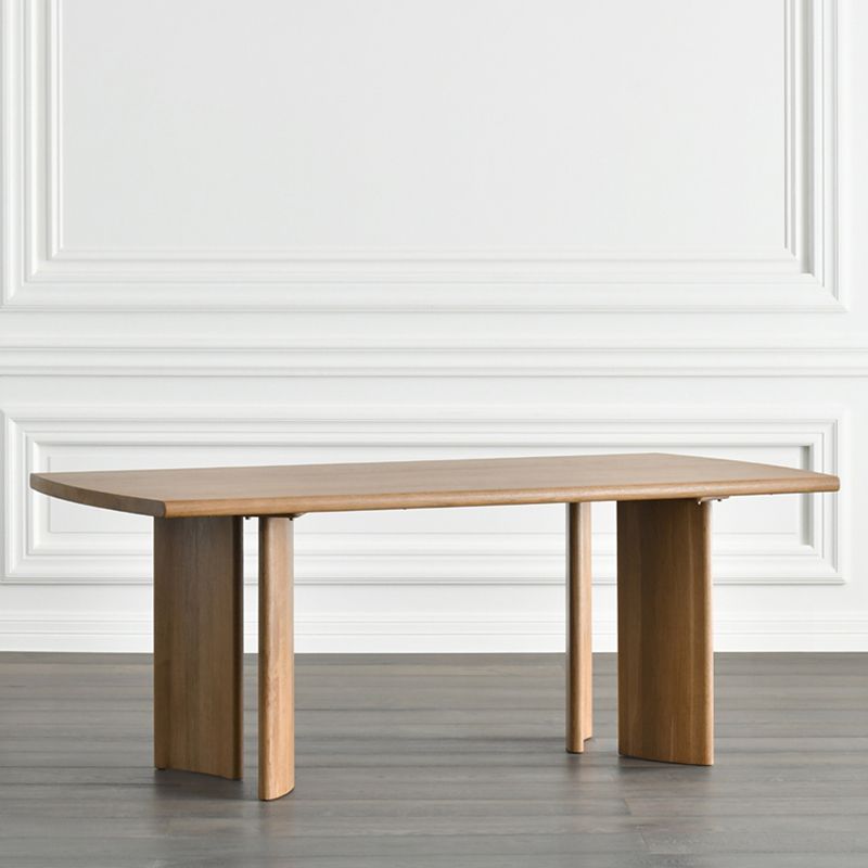 Rectangle Casual Dining Table Pinewood Solid Wood Fixed Table for Home Use Clearhalo ' dining_table' 'Dining Tables & Seating' 'Dining Tables' 'furn' 'furn_dining_table' 'Furniture' 'furniture_dining_table' 'Kitchen & Dining Furniture' 'kitchen&dining_furn' 'kitchen' 'kitchen_dining_table' 1200x1200_76022fc7-f9db-472c-8e20-e46c2c9001b7