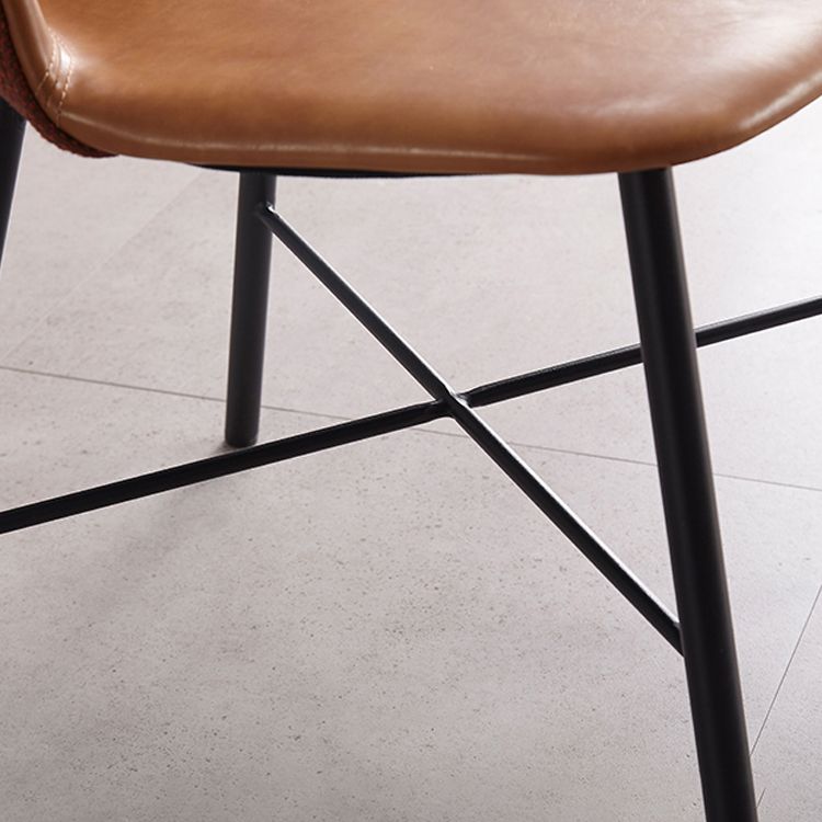 Contemporary Style Chair Dining Armless Side Chairs with Metal Legs for Kitchen Clearhalo ' kitchen&dining_furn' 'Dining Chairs' 'Dining Tables & Seating' 'dining_chair' 'furn' 'furn_dining_chair' 'Furniture' 'furniture_dining_chair' 'Kitchen & Dining Furniture' 'kitchen' 1200x1200_7602f431-0e11-4eea-89cc-7a51a4958856