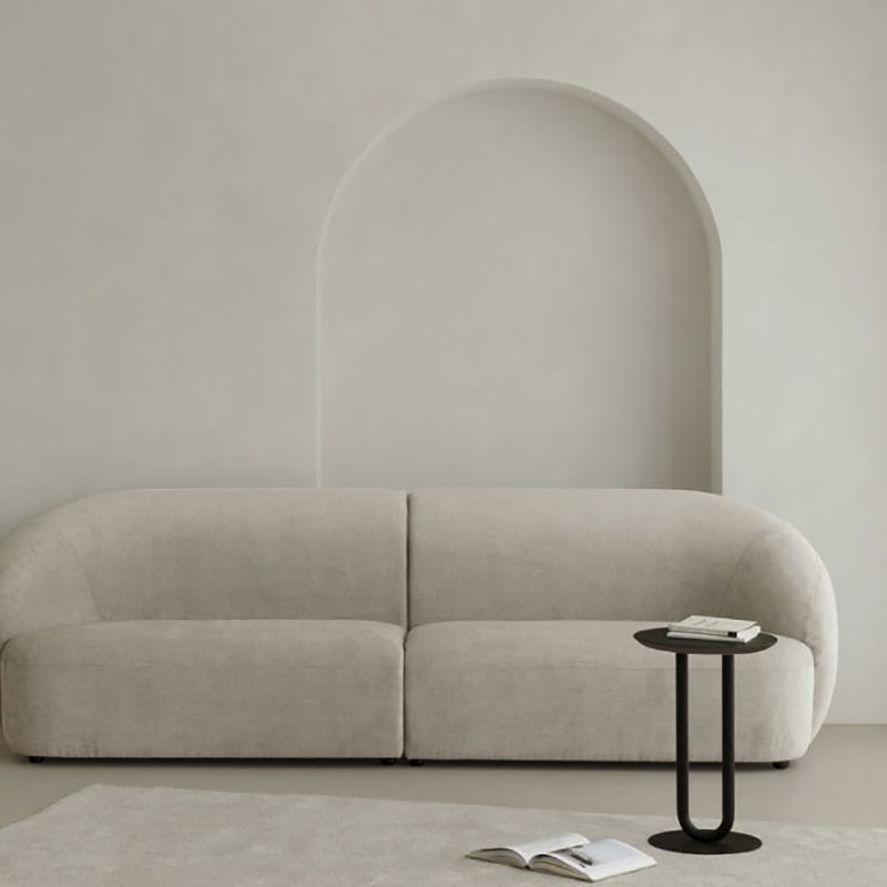 メタリック台座のサイドテーブルミッドセンチュリーモダンサイドエンドテーブル