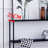 Librería de metal contemporánea Etagere Open Back Bookcase con estantes