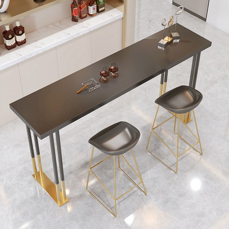 Rectangular Bar Stool and Table Set 1/3 Pieces Pub Table Set