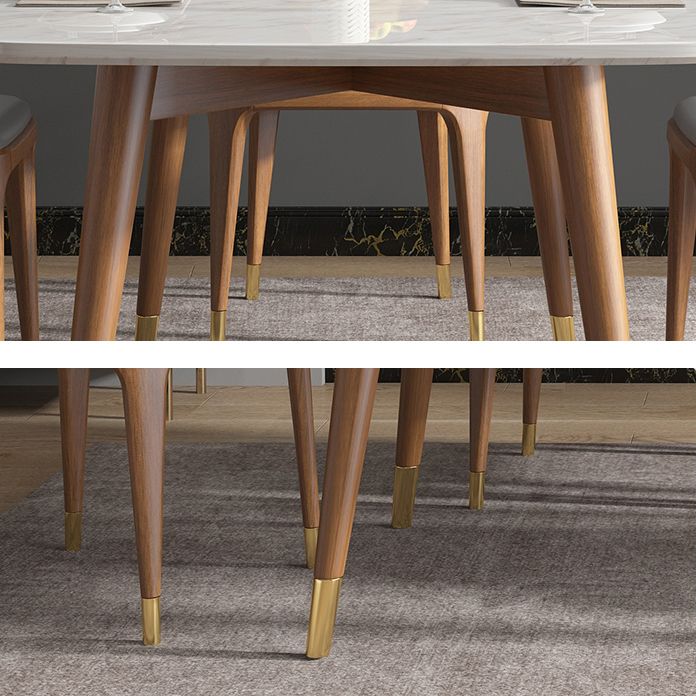Nordic Ash White Rock Board Rectangular Dining Table Set with 4 Legs Base Clearhalo 'Dining Room Sets' 'Dining Tables & Seating' 'dining_room_set' 'furn' 'furn_dining_room_set' 'Furniture' 'furniture_dining_room_set' 'Kitchen & Dining Furniture' 'kitchen&dining_furn' 'kitchen' 1200x1200_7606373b-a6e4-43f3-9015-6a7e993c7fa2