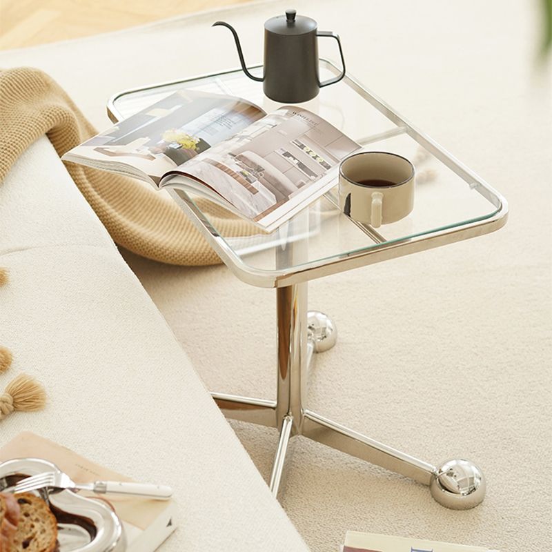 15" Wide Contemporary Corner Table Rectangular Accent Side Table