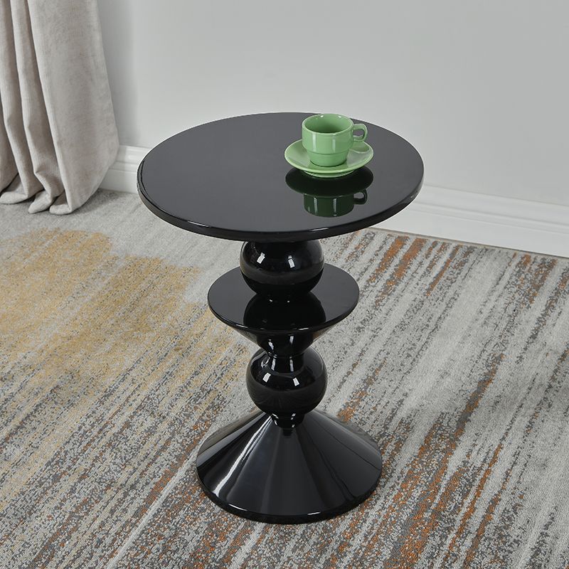 Contemporary End Table Wood Pedestal Round Living Room Side End Table Clearhalo 'Coffee & Accent Tables' 'End & Side Tables' 'end_side_tables' 'furn' 'furn_end_side_tables' 'Furniture' 'Living Room Furniture' 1200x1200_76071a09-0c10-4ee7-b906-d483e4c7f60b