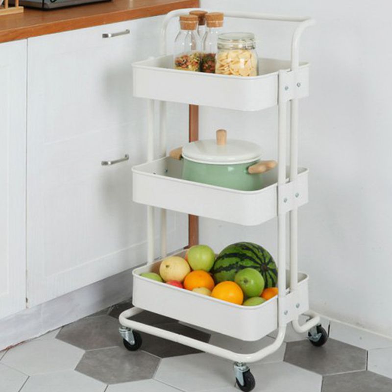 Contemporary Etagere Bookshelf Metal Open Back Bookcase with Shelves