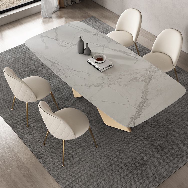 Modern Sintered Stone Dining Set 1/4/5/7 Pieces Dining Set for Home Use Clearhalo 'Dining Room Sets' 'Dining Tables & Seating' 'dining_room_set' 'furn' 'furn_dining_room_set' 'Furniture' 'Kitchen & Dining Furniture' 1200x1200_760c0d66-fe32-4a4a-bc19-fc0e9905b1bb