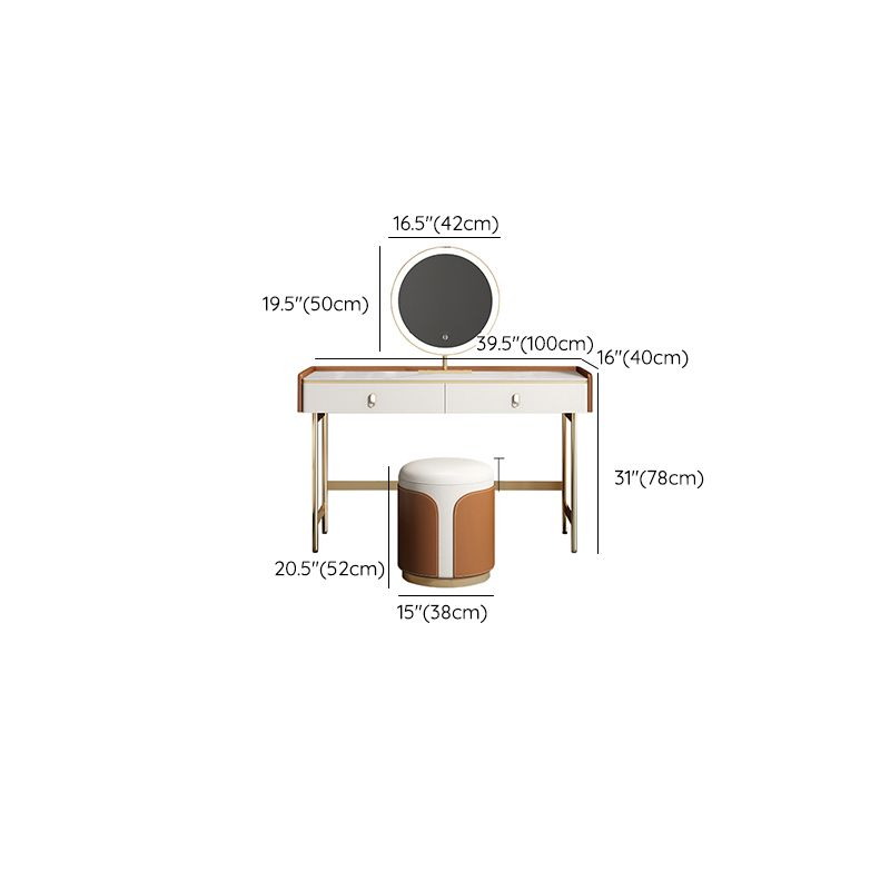 15 "brede glamour make-up ijdelheid houten kaptafel met lade