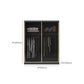 Armoire de porte coulissante moderne pour armoire noire de chambre à coucher avec portes en verre