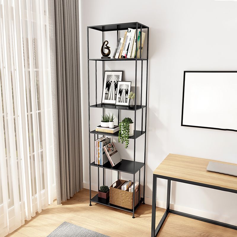 Open Metal Etagere Bookcase Modern Rectangular Shelf Bookcase Clearhalo 'Bookcases' 'Furniture' 'furniture_bookcases' 'kitchen' 'kitchen_bookcases' 'Living Room Furniture' 'Office Furniture' 1200x1200_760d2fcc-fb66-4ef4-8400-d0d0864a534b
