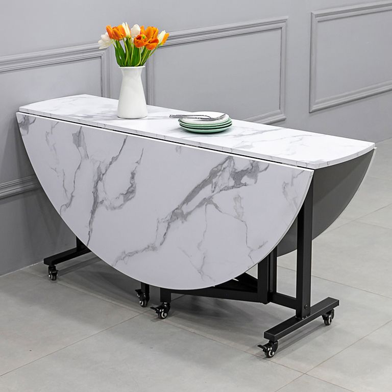 Round Dining Table Mid-Century Style Trestle Base Table for Dining Room Clearhalo ' dining_table' 'Dining Tables & Seating' 'Dining Tables' 'Furniture' 'furniture_dining_table' 'Kitchen & Dining Furniture' 'kitchen&dining_furn' 'kitchen' 'kitchen_dining_table' 1200x1200_760dde31-003f-4dfa-aefc-699a7b9eeb5f