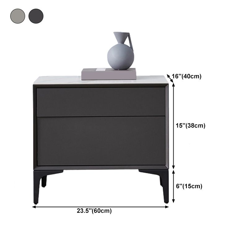 Grey Wood and Stone Buffet Server Modern Living Room Buffet/Console with Drawers Clearhalo 'buffet_sideboard' 'Buffets & Sideboards' 'Furniture' 'furniture_buffet_sideboard' 'Kitchen & Dining Furniture' 1200x1200_760ee993-304c-4a6c-b06f-2a8ecb748467