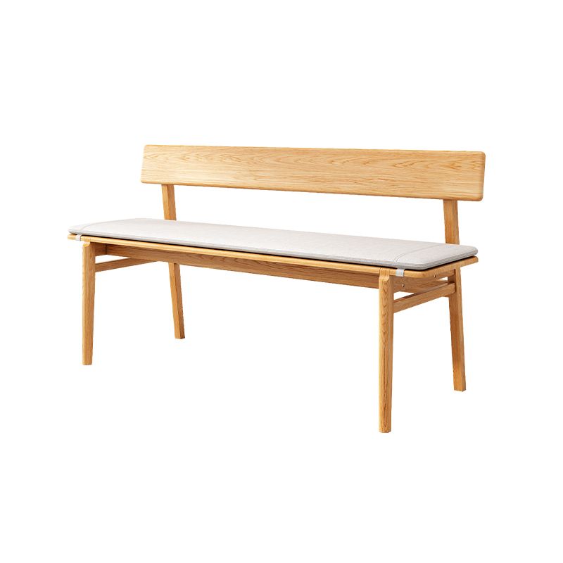 Back Included Bench, 29.5"H Dining Bench with Solid Wood Frame Clearhalo 'Benches' 'Chairs & Seating' 'furn' 'furn_benches' 'Furniture' 'Living Room Furniture' 1200x1200_760fffed-e196-4ee1-a369-423de4a3b5ea