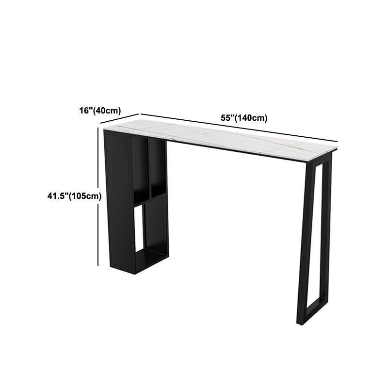 Mesa de barra contemporánea Juego de barra de piedra 1/2/3 PCS Table y taburetes con base de metal