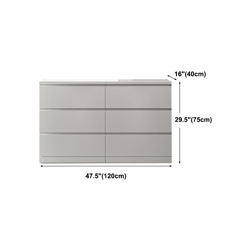 Artificial Wood Living Room Sideboard Cabinet Modern Buffet Server Cabinet with Drawer Clearhalo 'buffet_sideboard' 'Buffets & Sideboards' 'furn' 'furn_buffet_sideboard' 'Furniture' 'furniture_buffet_sideboard' 'Kitchen & Dining Furniture' 1200x1200_76131d61-6bb0-43b0-9e4b-e76d3bc1b02d