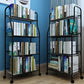 Industrial Style Steel Bookshelf Open Shelf Bookcase with Caster Wheels Clearhalo 'Bookcases' 'furn' 'furn_bookcases' 'Furniture' 'furniture_bookcases' 'kitchen' 'kitchen_bookcases' 'Living Room Furniture' 'Office Furniture' 1200x1200_76138a8b-b22d-47f9-a4d5-86bff8653077