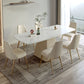 Rectangle Traditional Luxury Dining Table White Sintered Stone Table with Pedestal Base Clearhalo ' dining_table' 'Dining Tables & Seating' 'Dining Tables' 'furn' 'furn_dining_table' 'Furniture' 'furniture_dining_table' 'Kitchen & Dining Furniture' 'kitchen&dining_furn' 'kitchen' 'kitchen_dining_table' 1200x1200_761456ae-3139-4796-ab2c-27dbfbe55e92