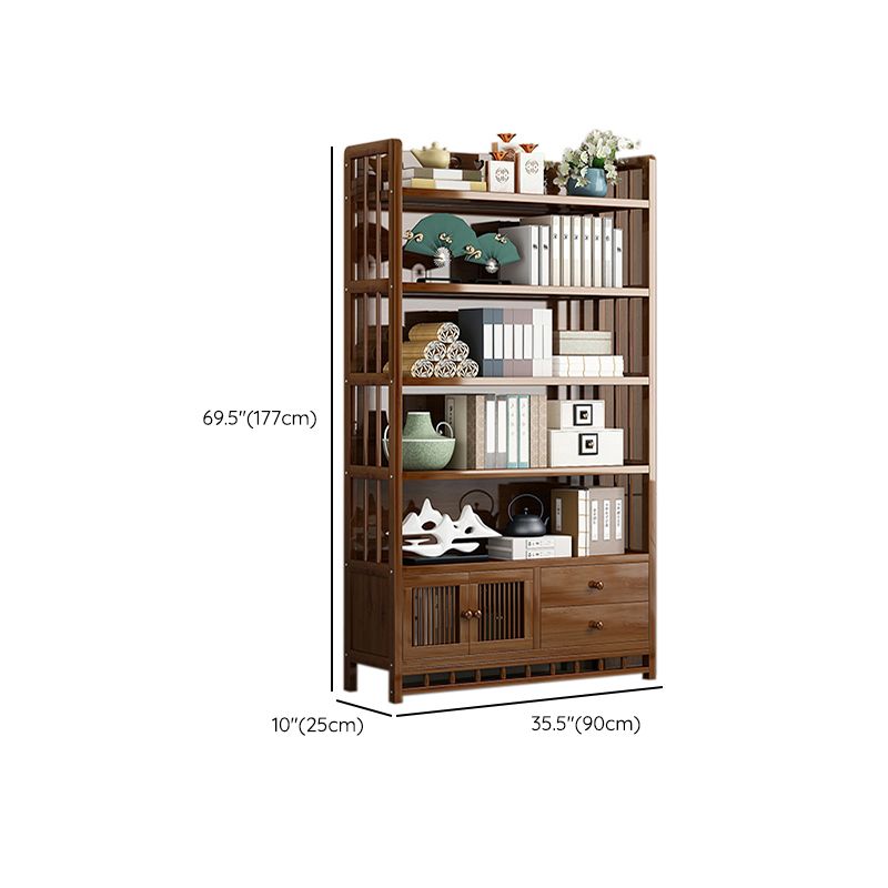 Mid-Century Modern Brown Accent Chest Wood Rectangle Accent Chest with Shelves Clearhalo 'Cabinets & Chests' 'cabinets_chests' 'furn' 'furn_cabinets_chests' 'Furniture' 'Living Room Furniture' 1200x1200_7614eb39-20b8-4515-a273-e872b810b175