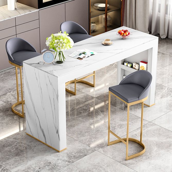 Modern Style Bar Counter Table Rectangle Stone Table for Kitchen Clearhalo 'Bar Furniture' 'Bar Tables' 'bar_tables' 'furn' 'furn_bar_tables' 'Furniture' 'Kitchen & Dining Furniture' 1200x1200_76156c9f-350f-418d-99aa-2464deb538cd