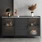 Tavolo a buffet in pietra moderna scheda laterale in stile moderno con cassetti e armadi