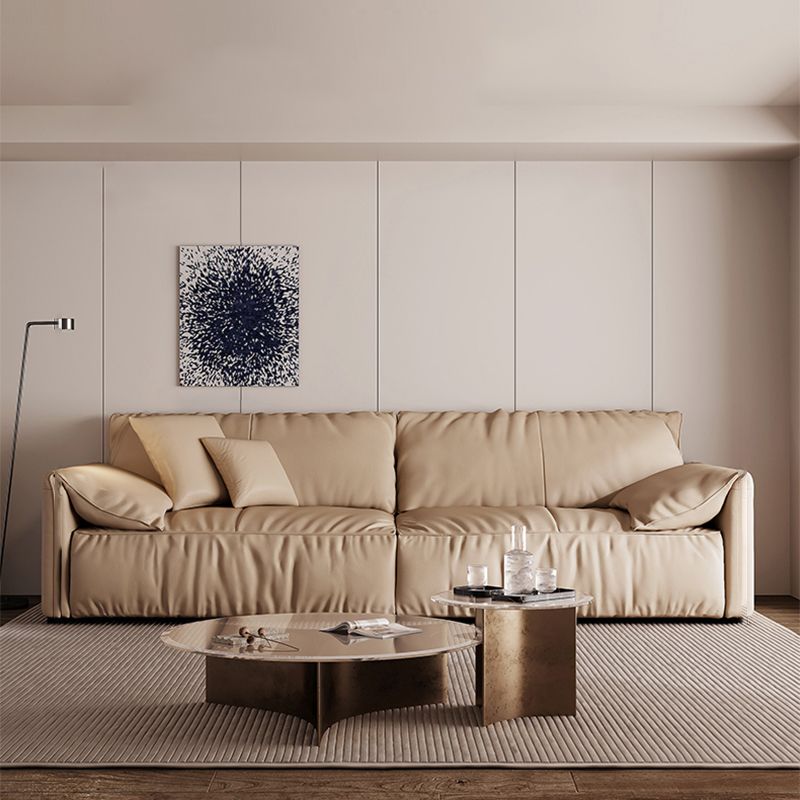 Véritable cuir à 2 places Couleur solide Siège serré Pilonner le bras de haut du bras