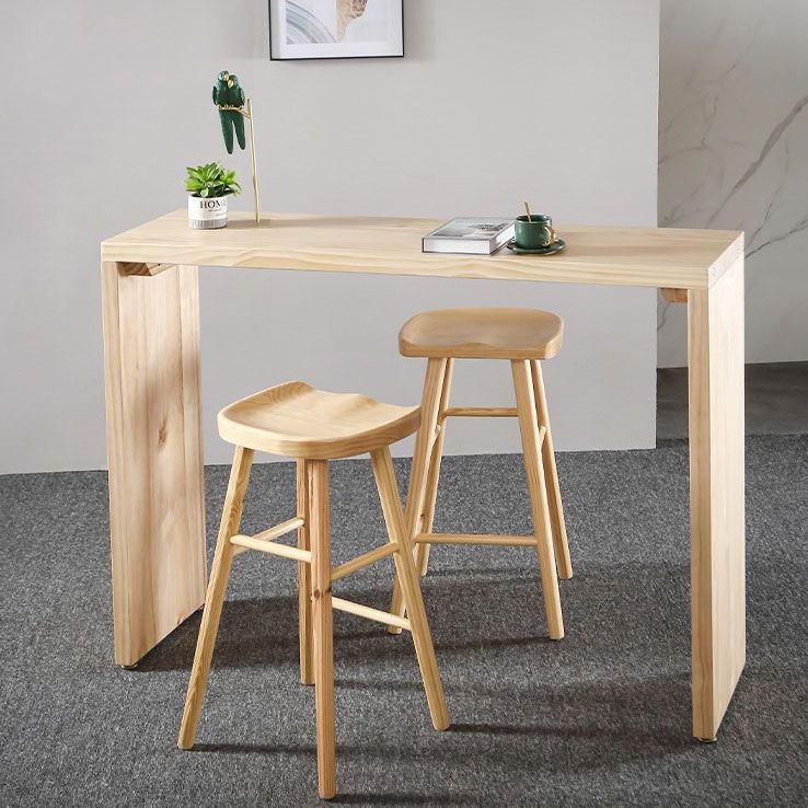 Tavolo da pranzo in legno massimo in legno massiccio tavolo da pub rettangolo in naturale