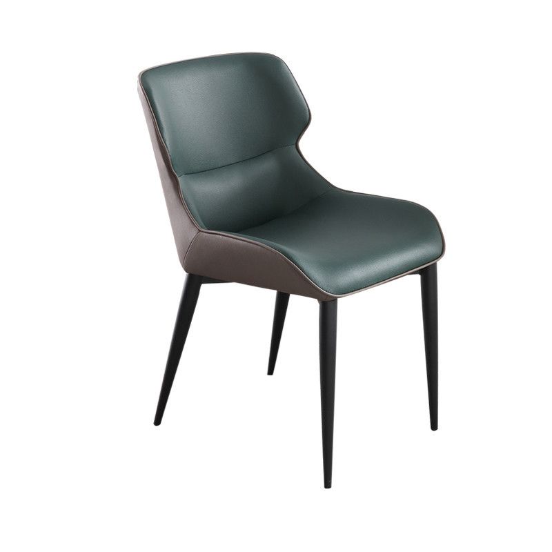 Indoor Industrial Arm Chair Metal Wingback Upholstered Dining Room Chair (Set of 2) Clearhalo ' kitchen&dining_furn' 'Dining Chairs' 'Dining Tables & Seating' 'dining_chair' 'furn' 'furn_dining_chair' 'Furniture' 'furniture_dining_chair' 'Kitchen & Dining Furniture' 'kitchen' 1200x1200_7617c698-4b48-4d58-a891-b2f98a5058b9