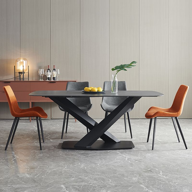 Modern Leather Side Chair Matte Finish Solid Back Dining Chair (Set of 2) Clearhalo ' kitchen&dining_furn' 'Dining Chairs' 'Dining Tables & Seating' 'dining_chair' 'furn' 'furn_dining_chair' 'Furniture' 'furniture_dining_chair' 'Kitchen & Dining Furniture' 'kitchen' 1200x1200_76187c95-f7da-47e2-8e99-abffdcb17f1e