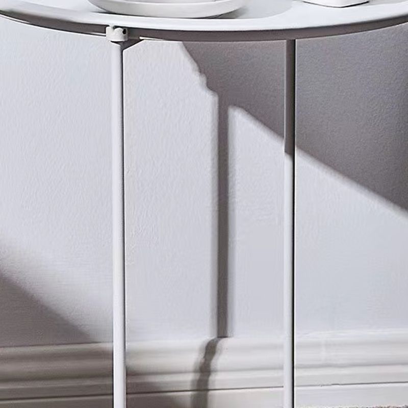 Mid-Century Cross Legs Side Table Metal Round Side End Table Clearhalo 'Coffee & Accent Tables' 'End & Side Tables' 'end_side_tables' 'furn' 'furn_end_side_tables' 'Furniture' 'Living Room Furniture' 1200x1200_7618ae5b-3e19-4024-b259-368b3eee94b0