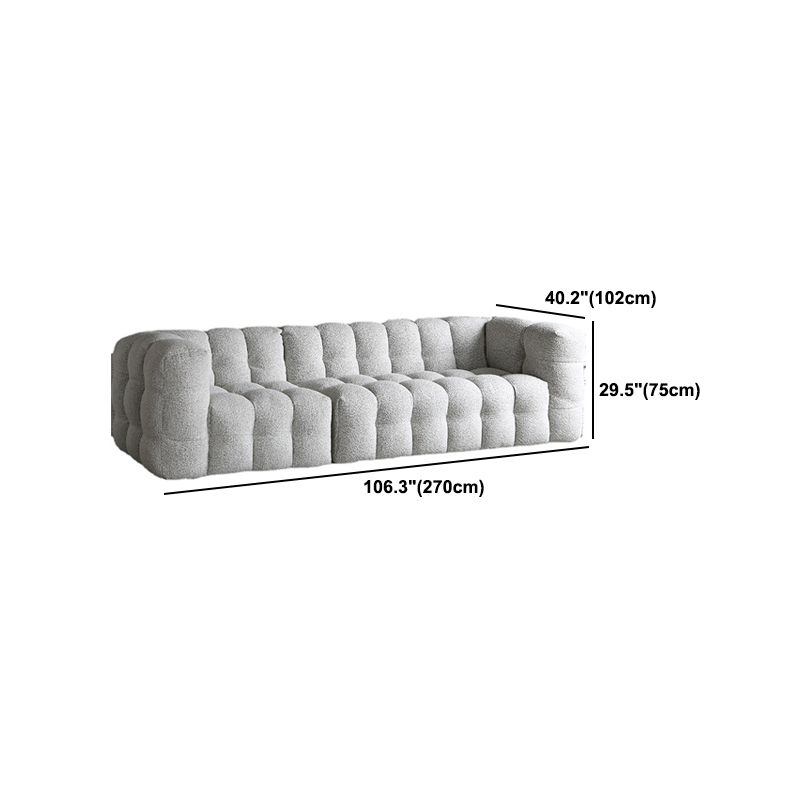 Contemporary Wooden Standard  Sofa Tuxedo Arm Tight Back Sofa