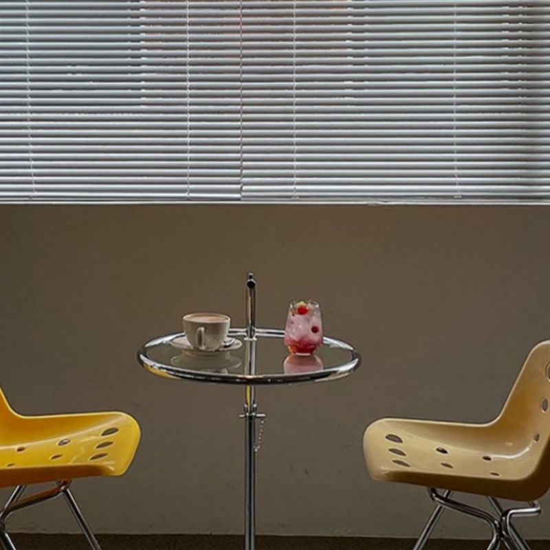 Modern Glass Top Abstract Round Living Room Accent Side Table Clearhalo 'Coffee & Accent Tables' 'End & Side Tables' 'end_side_tables' 'furn' 'furn_end_side_tables' 'Furniture' 'Living Room Furniture' 1200x1200_761a6c1f-5c71-4749-83b7-eea495baf459