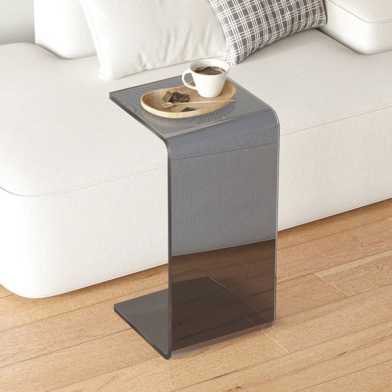 Modern Acrylic End Side Table Square Corner Table for Living Room