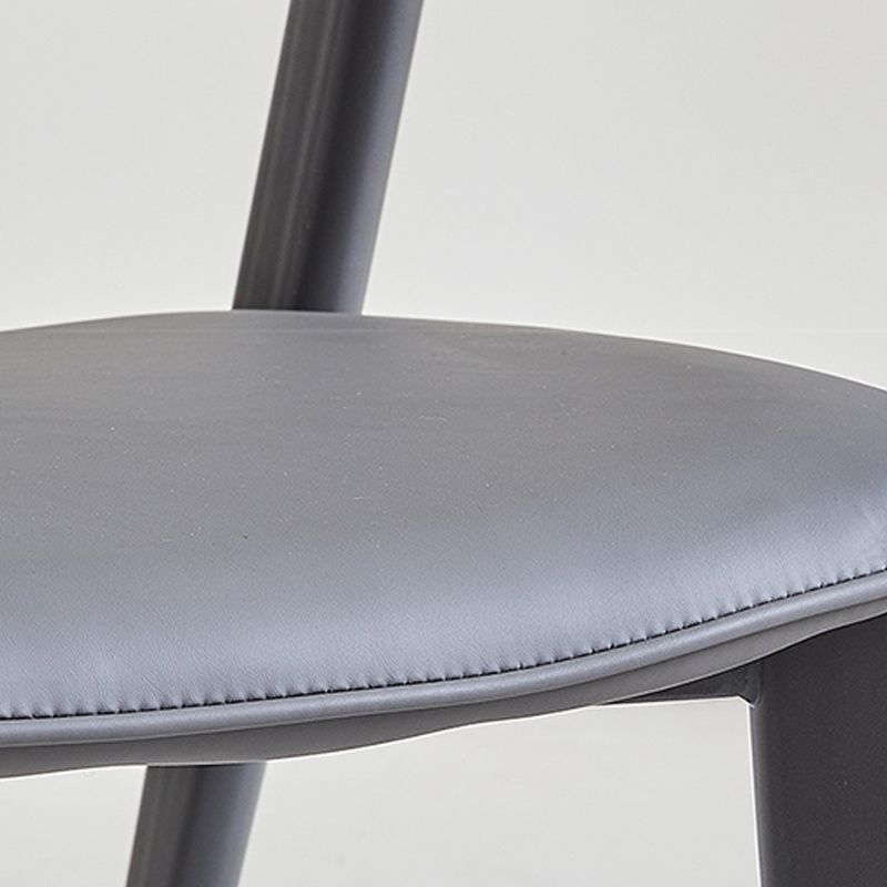 Moderne stijl zijstoel open rug metalen eetkamerstoel voor keuken