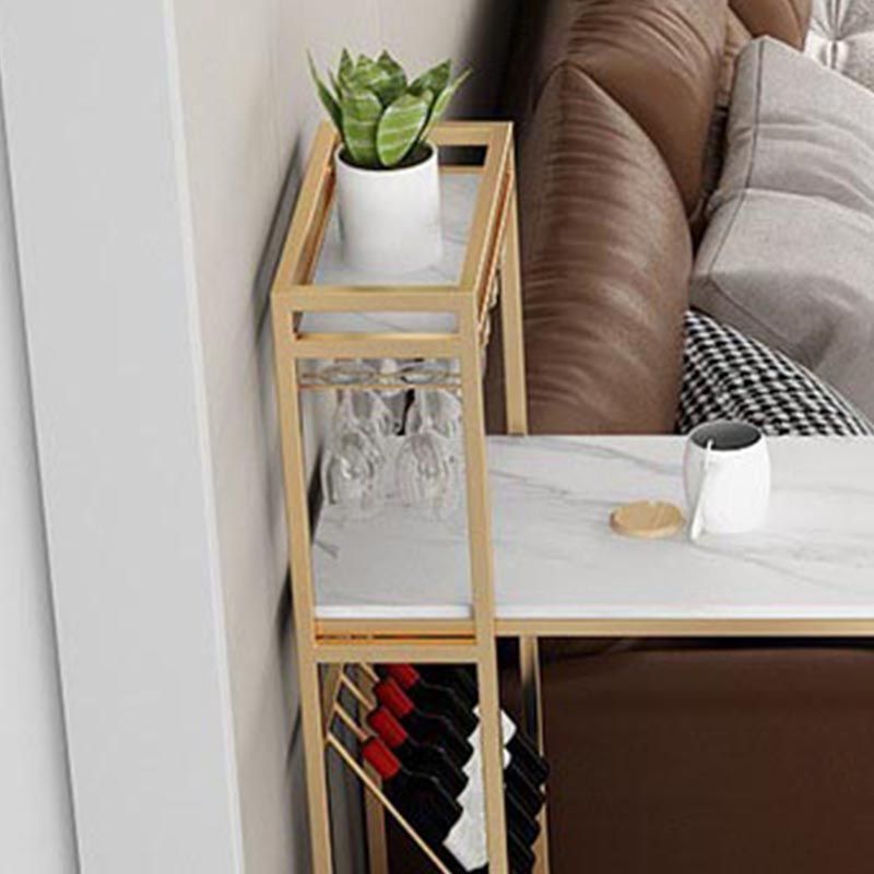 Tavolo da bar per cocktail bar in pietra per interno moderno tavolo da bar a doppio piedistallo