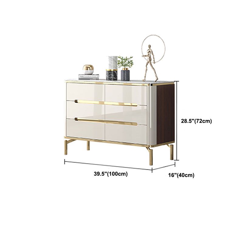 15,75-inch breedte opbergkast steen top opbergkast dressoir voor slaapkamer