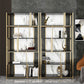 11.81"W 78.74"H Bookshelf Glam Style Open Back Bookcase for Study Room Home Office Clearhalo 'Bookcases' 'furn' 'furn_bookcases' 'Furniture' 'furniture_bookcases' 'kitchen' 'kitchen_bookcases' 'Living Room Furniture' 'Office Furniture' 1200x1200_76208886-2a6a-44e6-bad0-0deb7d950127