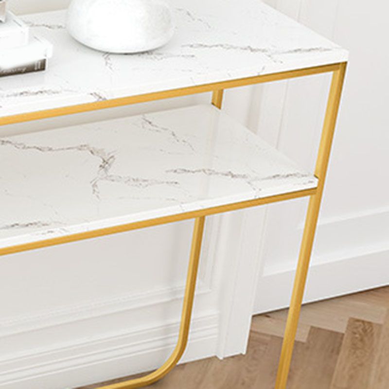 Tavolo di accento della console contemporanea tavolo da divano di divani per finitura antica in marmo