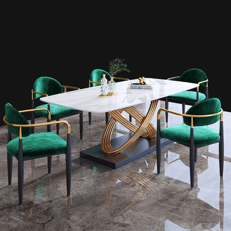 Rectangle Pedestal Luxury Dining Table Three-Color Fixed Table of Sintered Stone Clearhalo ' dining_table' 'Dining Tables & Seating' 'Dining Tables' 'furn' 'furn_dining_table' 'Furniture' 'furniture_dining_table' 'Kitchen & Dining Furniture' 'kitchen&dining_furn' 'kitchen' 'kitchen_dining_table' 1200x1200_762169a6-fb92-4616-aa1e-30e42cb3e156