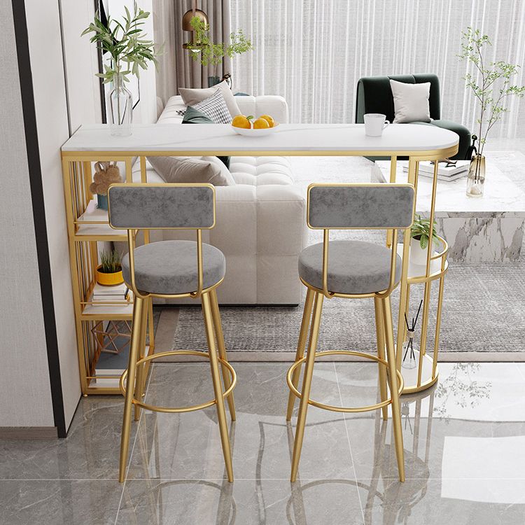 Modern Style Bar Table Stone Top Bar Table with Storage for Living Room Clearhalo 'Bar Furniture' 'Bar Tables' 'bar_tables' 'furn' 'furn_bar_tables' 'Furniture' 'Kitchen & Dining Furniture' 1200x1200_76225e8e-8ede-47c5-bc61-6b5e633417b6