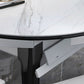 Kitchen Dinner Table Dining Room Stone Drop-Leaf Dining Table Clearhalo 'Dining Tables & Seating' 'Dining Tables' 'dining_table' 'furn' 'furn_dining_table' 'Furniture' 'Kitchen & Dining Furniture' 1200x1200_7622f696-aef1-4823-aade-70162ce28aa2