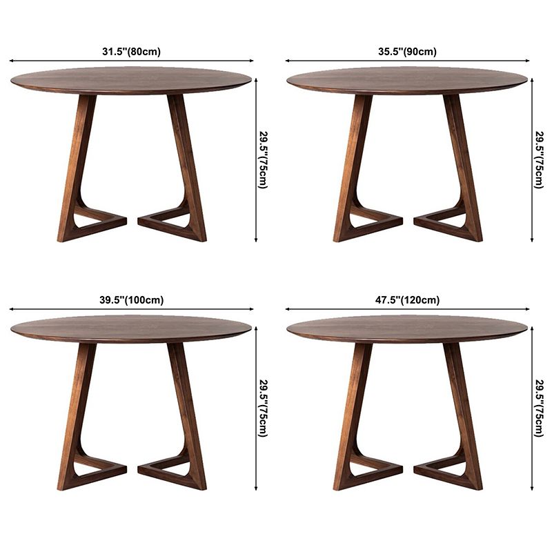 Round Pine Solid Wood Table Modern Dining Table with Double Pedestal for Restaurant Clearhalo ' dining_table' 'Dining Tables & Seating' 'Dining Tables' 'furn' 'furn_dining_table' 'Furniture' 'furniture_dining_table' 'Kitchen & Dining Furniture' 'kitchen&dining_furn' 'kitchen' 'kitchen_dining_table' 1200x1200_76230e2a-c4ad-4bb1-9c11-fb2d2912275c