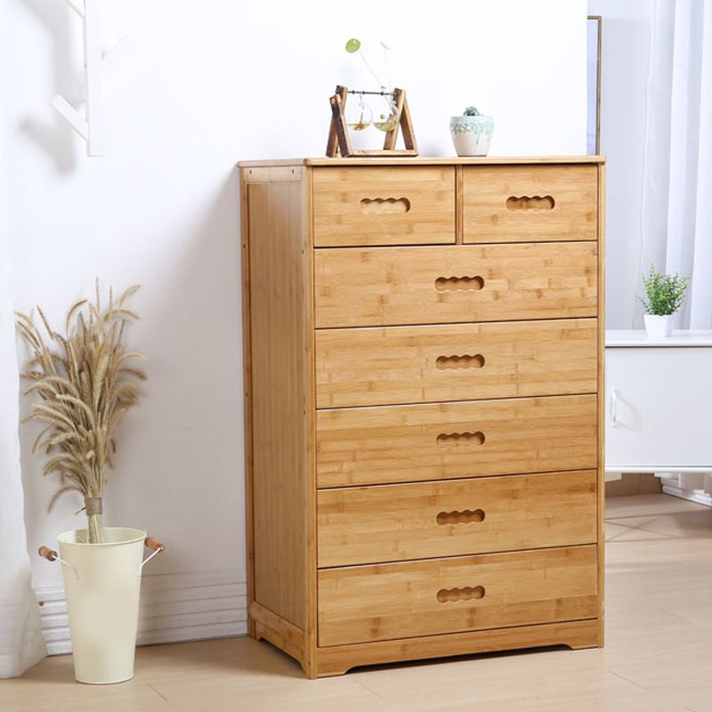 Contemporary Brown Accent Chest Rectangle Chest with Drawers